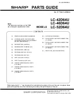 Предварительный просмотр 133 страницы Sharp AQUOS LC-42D64U Service Manual