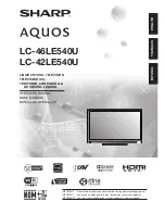 Sharp AQUOS LC-42LE540U Operation Manual preview