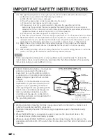 Предварительный просмотр 4 страницы Sharp Aquos LC 42SB45U Operation Manual