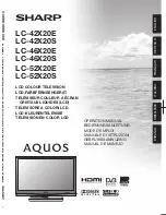 Sharp Aquos LC-42X20E Operation Manual preview