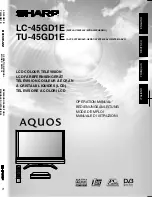 Предварительный просмотр 1 страницы Sharp Aquos LC-45GD1E Operation Manual