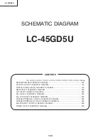 Предварительный просмотр 124 страницы Sharp Aquos LC 45GD5U Service Manual