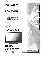 Sharp AQUOS LC-46D43U Operation Manual preview