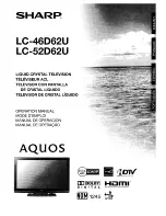 Sharp Aquos LC 46D62U Operation Manual preview