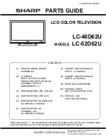 Предварительный просмотр 129 страницы Sharp Aquos LC 46D62U Service Manual