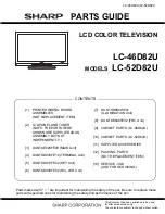 Предварительный просмотр 175 страницы Sharp Aquos LC-46D82U Service Manual