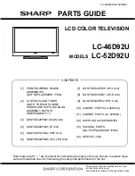 Предварительный просмотр 177 страницы Sharp Aquos LC-46D92U Service Manual