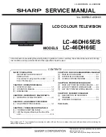 Sharp Aquos LC-46DH65E Service Manual предпросмотр