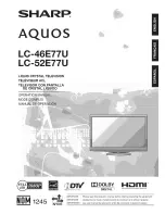 Sharp AQUOS LC-46E77U Operation Manual preview