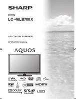 Preview for 1 page of Sharp Aquos LC-46LB700X Operation Manual