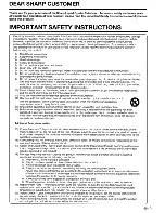 Preview for 4 page of Sharp AQUOS LC-46SE94U Operation Manual