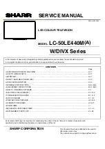 Sharp Aquos LC-50LE440M Service Manual preview