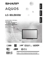 Предварительный просмотр 1 страницы Sharp Aquos LC-50LE650U Operation Manual