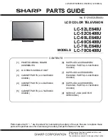 Предварительный просмотр 79 страницы Sharp AQUOS LC-52C6400U Service Manual