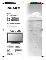 Sharp Aquos LC-52D83X Operation Manual предпросмотр