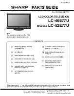 Preview for 91 page of Sharp AQUOS LC-52E77U Service Manual