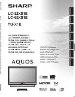 Sharp Aquos LC-52XS1E Operation Manual preview