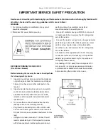 Preview for 3 page of Sharp Aquos LC-60LE450U Service Manual