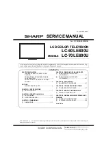 Preview for 1 page of Sharp Aquos LC-60LE600U Service Manual