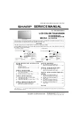 Предварительный просмотр 1 страницы Sharp AQUOS LC-60LE6300U Service Manual