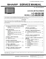 Sharp AQUOS LC-60LE635E Service Manual предпросмотр