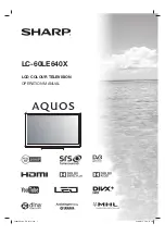 Sharp Aquos LC-60LE640X Operation Manual preview