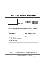 Preview for 1 page of Sharp AQUOS LC-60LE650U Service Manual