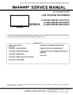 Sharp Aquos LC-60LE740E Service Manual preview