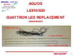 Предварительный просмотр 2 страницы Sharp AQUOS LC-60LE810 Replacement Instructions Manual