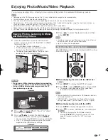 Preview for 49 page of Sharp AQUOS LC-60LE925UN Operation Manual