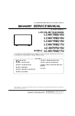 Предварительный просмотр 91 страницы Sharp Aquos LC-60SQ10U Service Manual