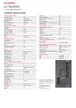 Предварительный просмотр 2 страницы Sharp AQUOS LC-70LE650U Brochure & Specs