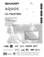 Предварительный просмотр 1 страницы Sharp AQUOS LC-70LE735U Operation Manual