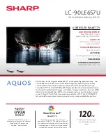Sharp Aquos LC-80LE642U Technical Specifications preview