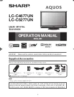 Sharp AQUOS LC-C4677UN Operation Manual preview