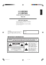 Preview for 2 page of Sharp Aquos LC G5C32U Operation Manual