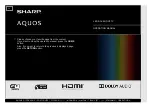 Sharp Aquos LC40SA5500X Operation Manual preview