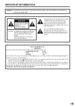 Preview for 3 page of Sharp aquos PN-L603B Operation Manual