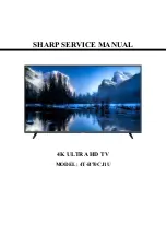 Preview for 1 page of Sharp Aquous 4T-B70CJ1U Service Manual