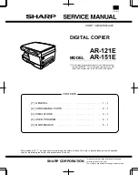 Sharp AR-121E Service Manual preview