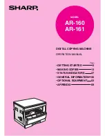Sharp AR-160 Operation Manual preview