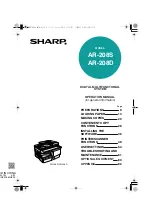 Sharp AR-208D Operation Manual preview