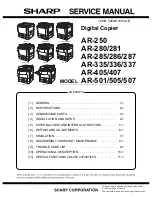 Sharp AR-250 Service Manual предпросмотр