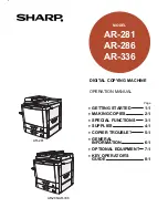 Preview for 1 page of Sharp AR-281 Operation Manual