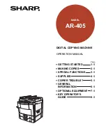 Preview for 1 page of Sharp AR-405 Operation Manual