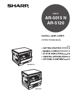 Preview for 1 page of Sharp AR-5015 N Operation Manual