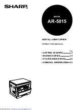 Sharp AR-5015 Operation Manual preview