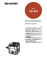 Предварительный просмотр 1 страницы Sharp AR-505 Operation Manual