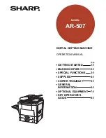 Предварительный просмотр 1 страницы Sharp AR-507 Operation Manual