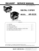 Sharp AR-5220 Service Manual preview